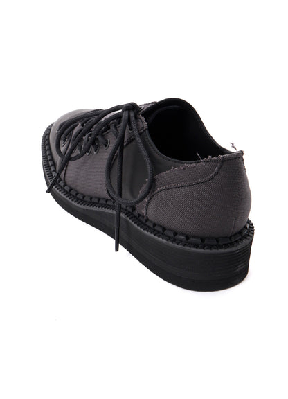 C CANVAS HORSE SIDE LACE-UP SHOES