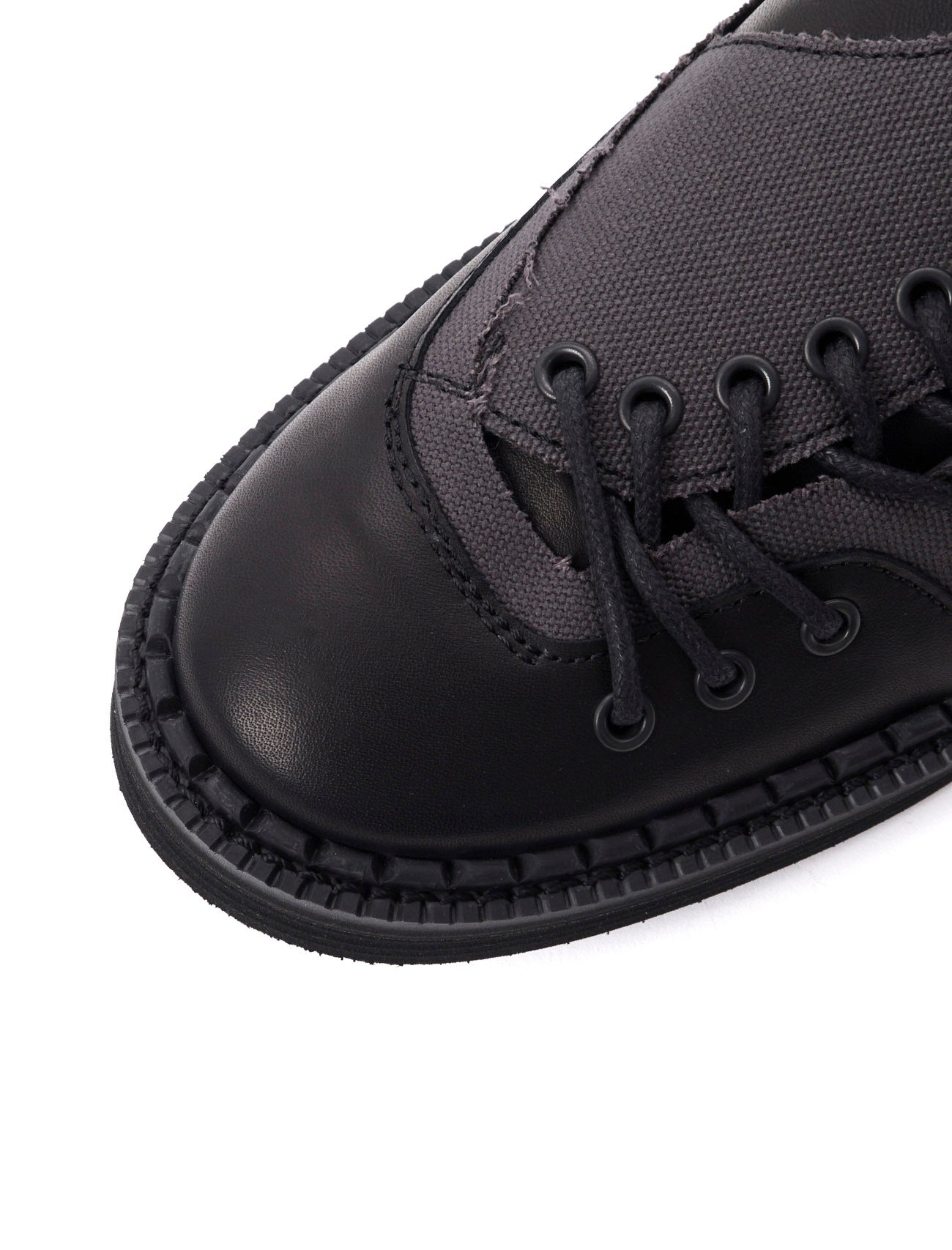C CANVAS HORSE SIDE LACE-UP SHOES