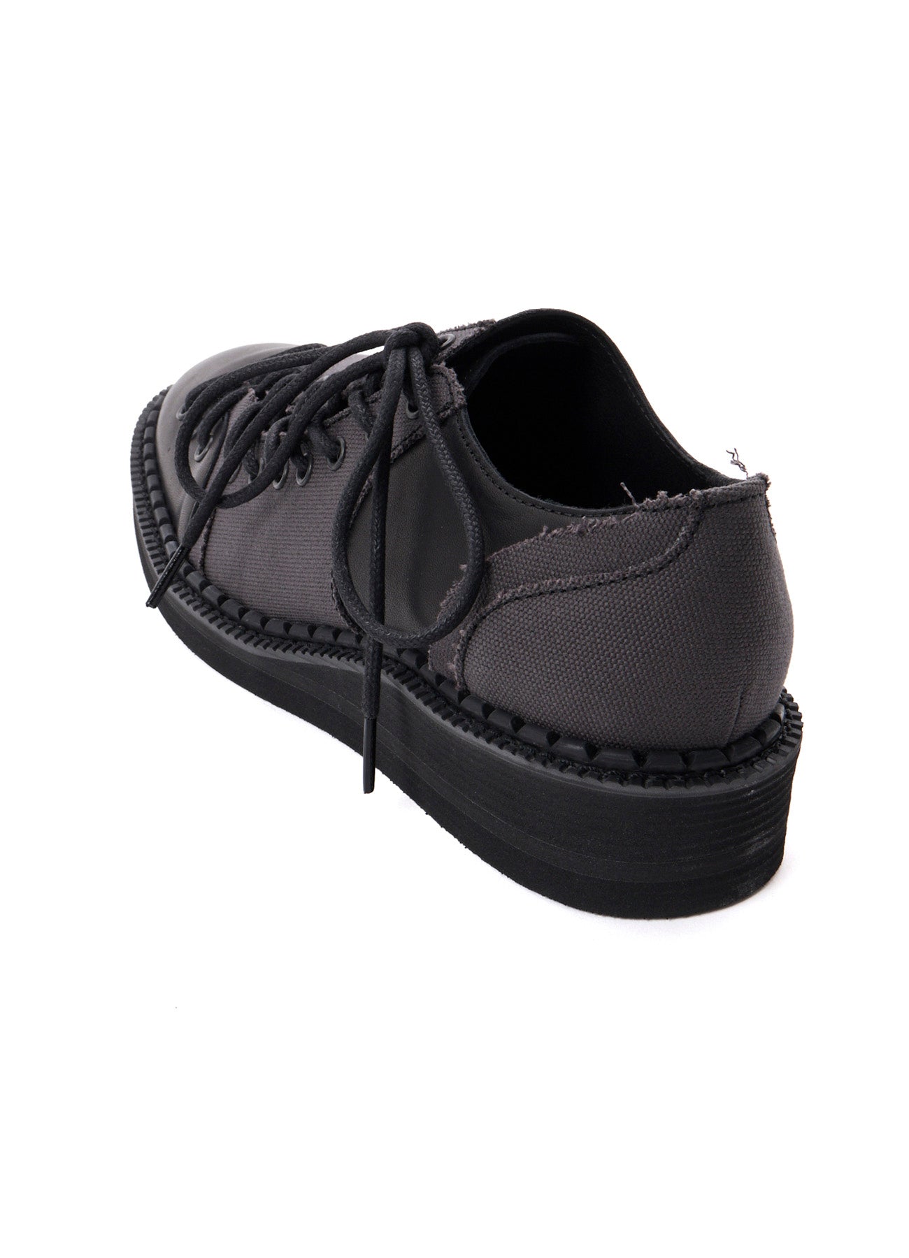 C CANVAS HORSE SIDE LACE-UP SHOES – THE SHOP YOHJI YAMAMOTO