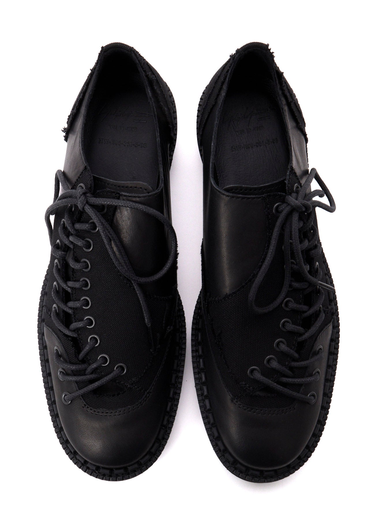 C CANVAS HORSE SIDE LACE-UP SHOES
