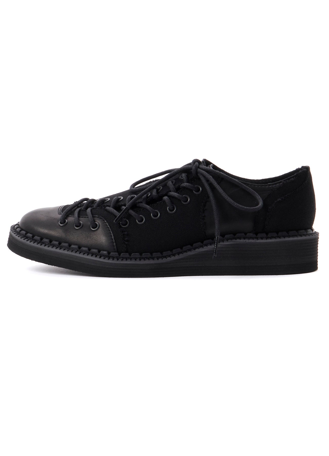 C CANVAS HORSE SIDE LACE-UP SHOES