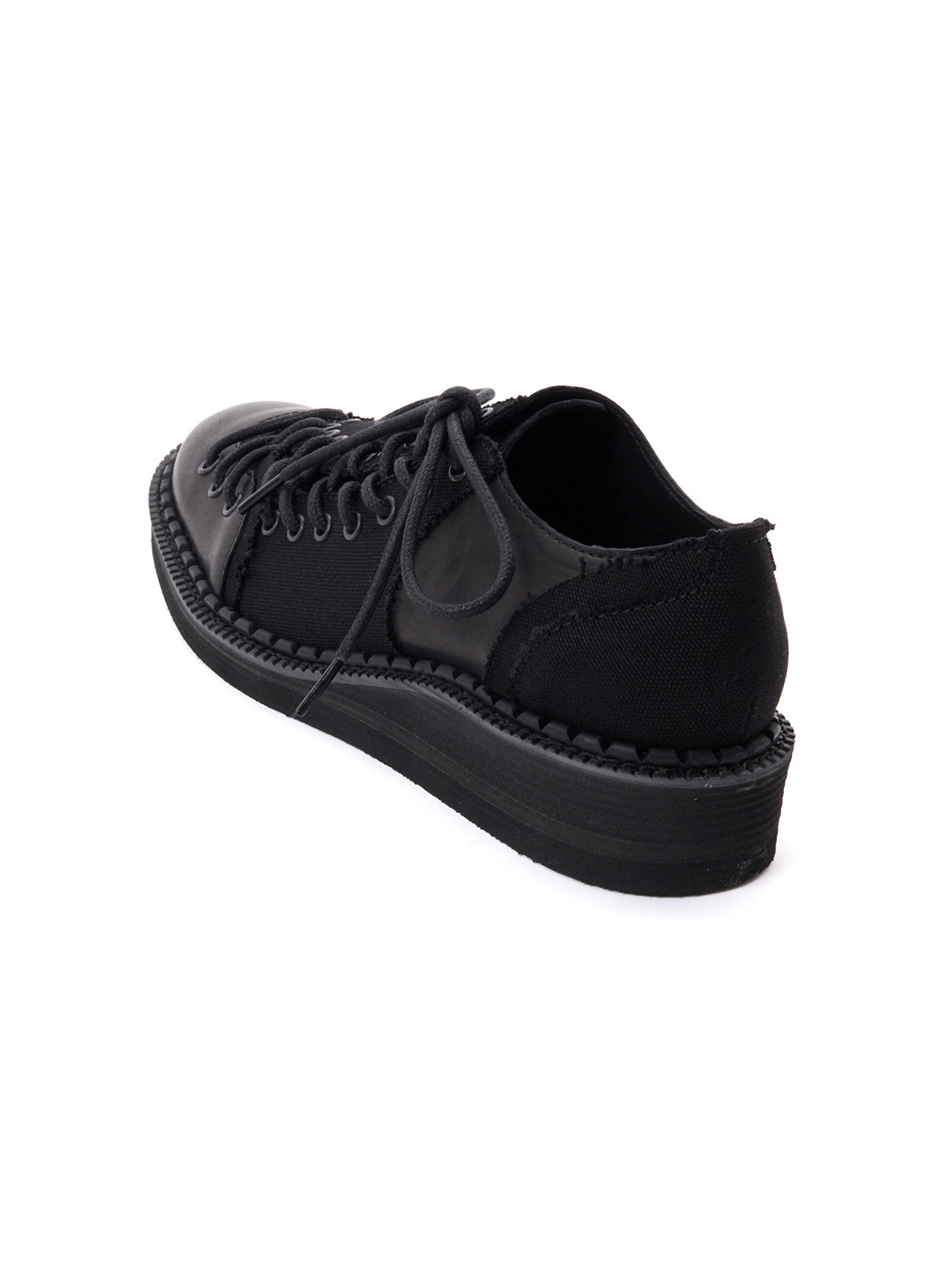 C CANVAS HORSE SIDE LACE-UP SHOES