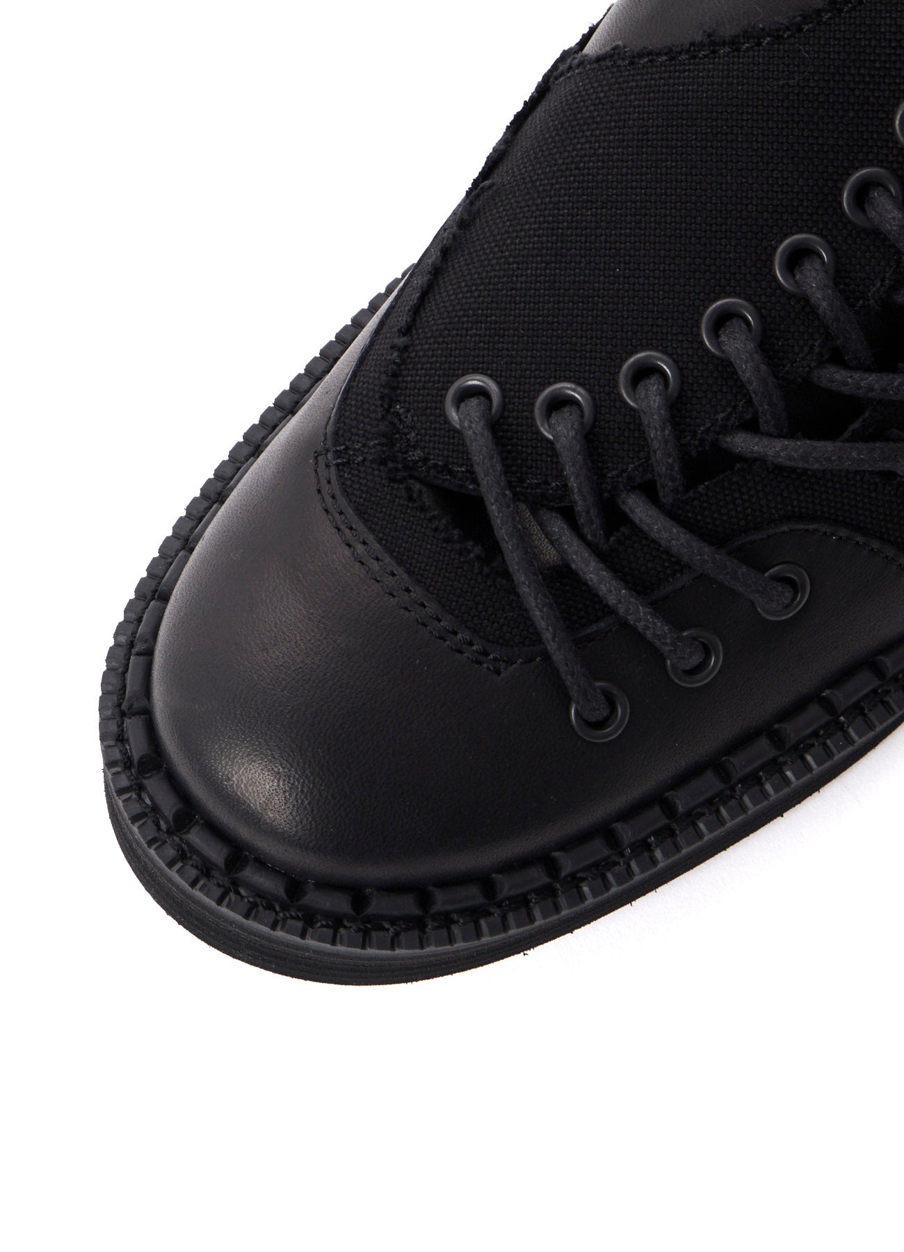 C CANVAS HORSE SIDE LACE-UP SHOES