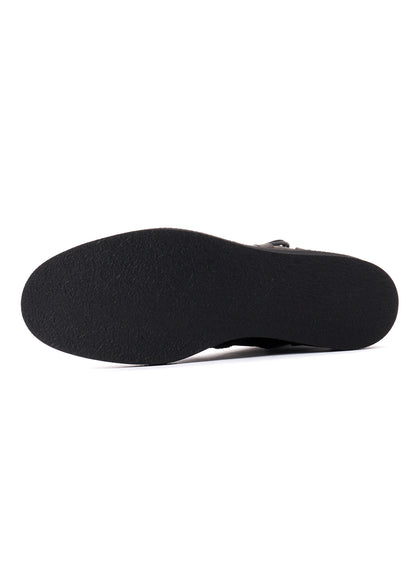 C CANVAS HORSE SIDE LACE-UP BOOTS