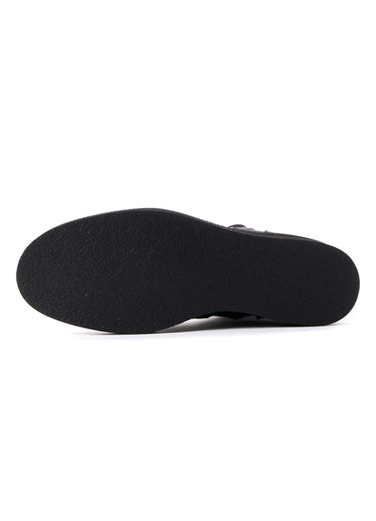 C CANVAS HORSE SIDE LACE-UP BOOTS