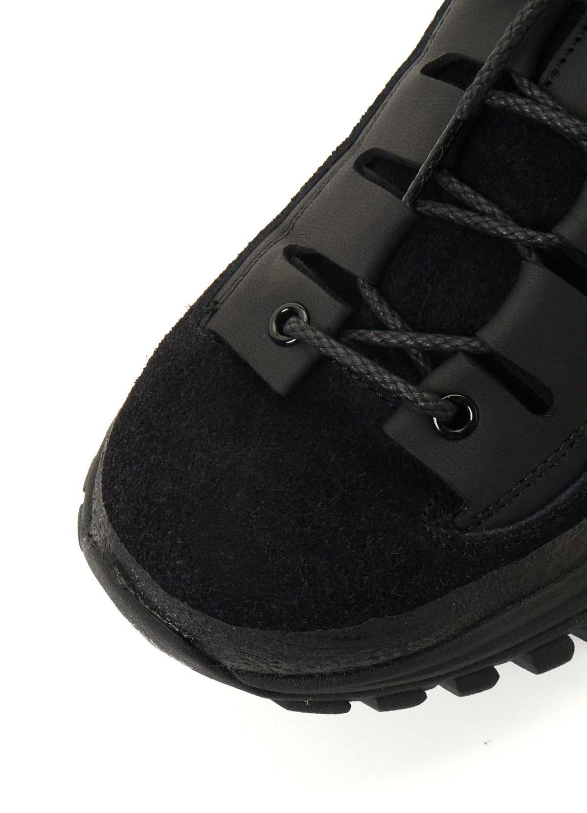 VELOUR MAT SMOOTH GHILLIE SHOES