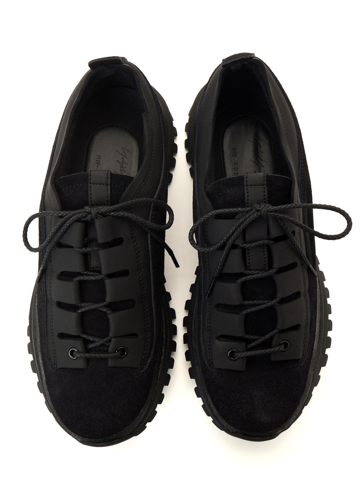 VELOUR MAT SMOOTH GHILLIE SHOES