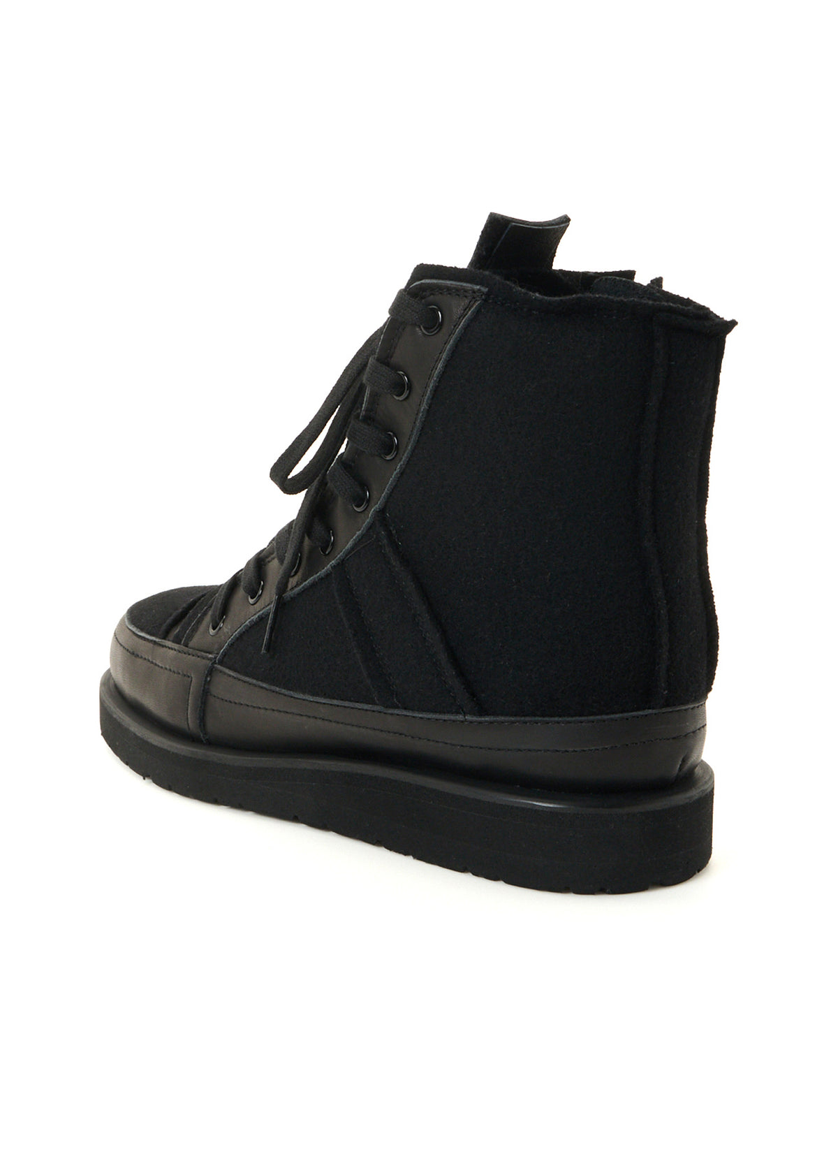 LEATHER MOSSER SMOOTH MILITARY HIGH-TOP SNEAKERS