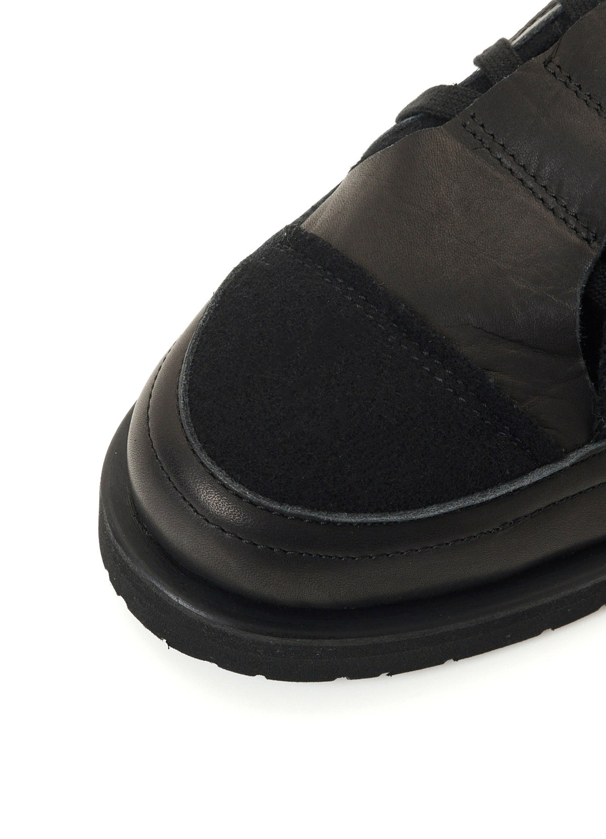 LEATHER MOSSER SMOOTH MILITARY HIGH-TOP SNEAKERS