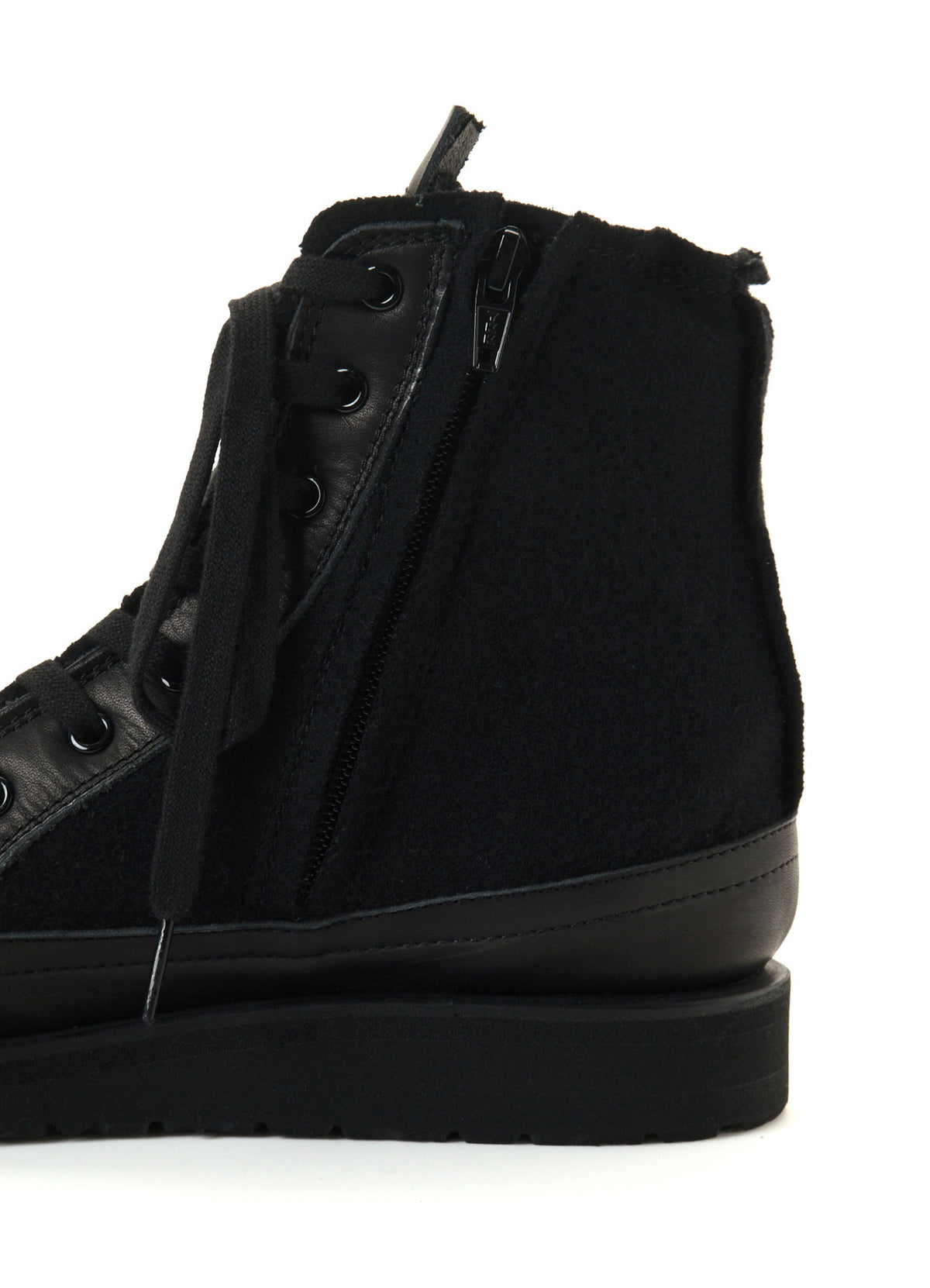 LEATHER MOSSER SMOOTH MILITARY HIGH-TOP SNEAKERS