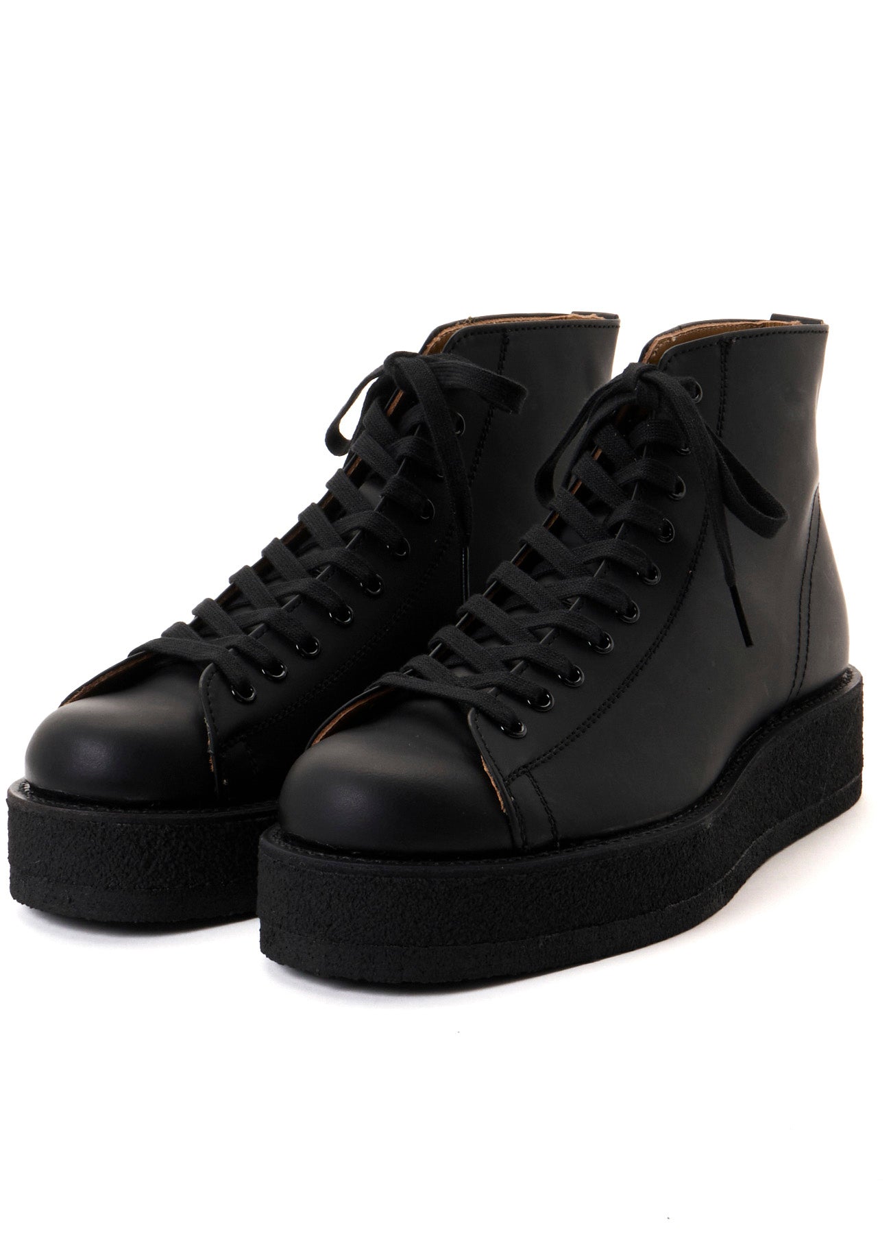 靴 Yohjiyamamoto GLASS LEATHER DEMI BOOTS MAT GLASS LEATHER DEMI BOOTS – THE SHOP YOHJI YAMAMOTO