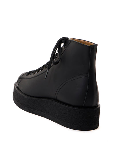 MAT GLASS LEATHER DEMI BOOTS