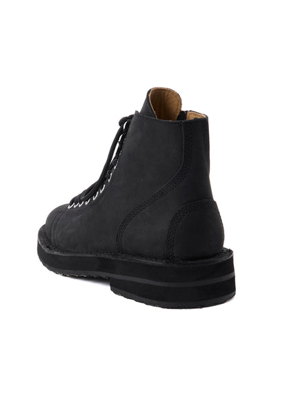 MAT SMOOTH LEATHER ZIP BIKER BOOTS