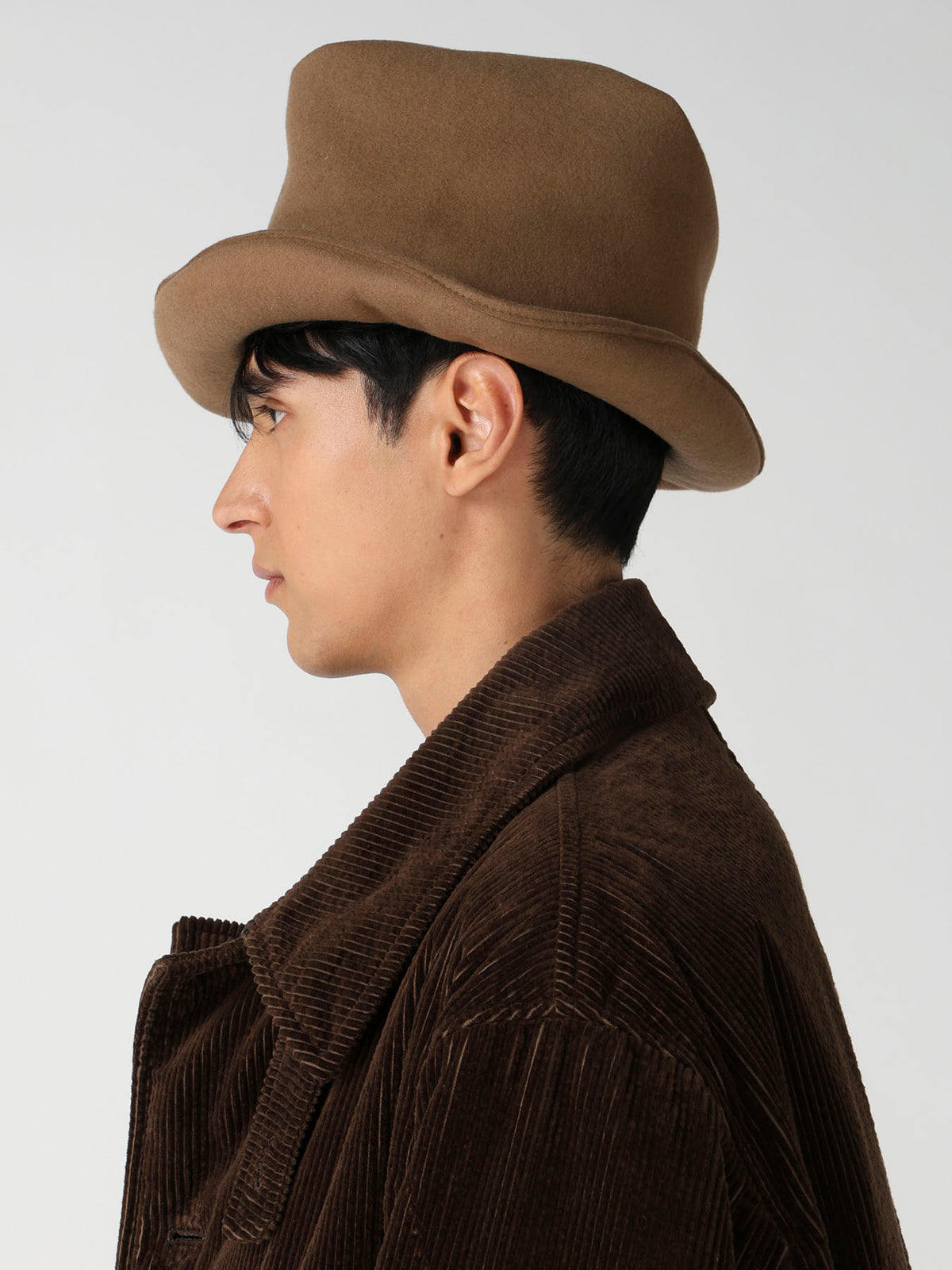 WOOL HAT BODY B ROLLED CROWN