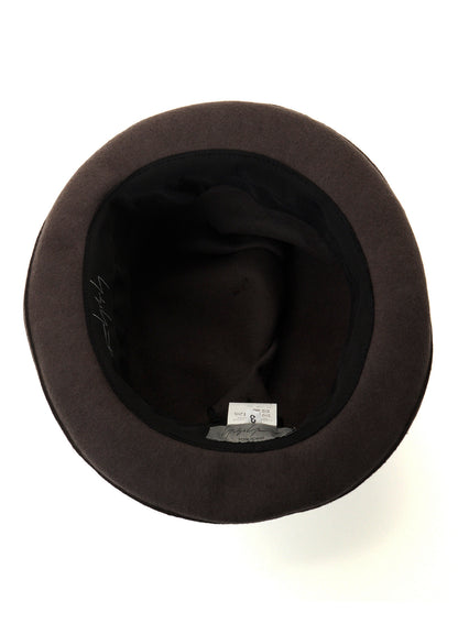WOOL HAT BODY B ROLLED CROWN