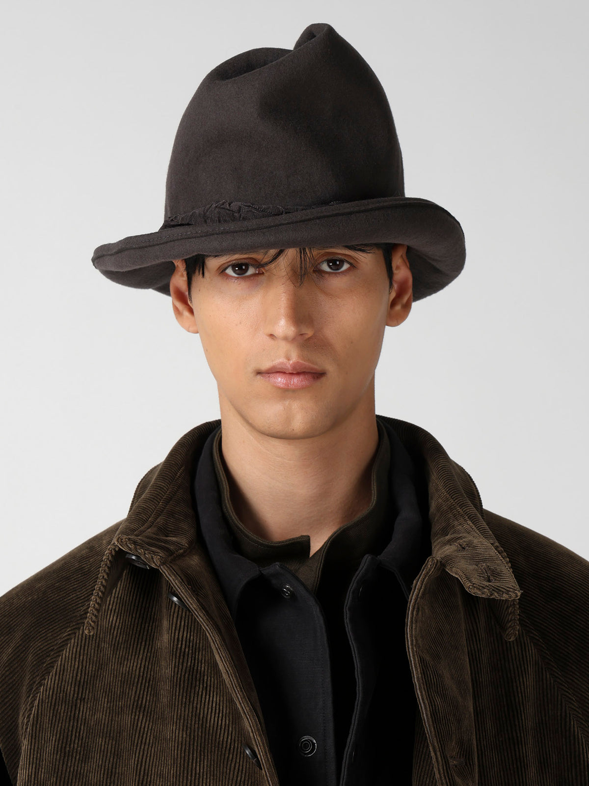 WOOL HAT BODY B ROLLED CROWN