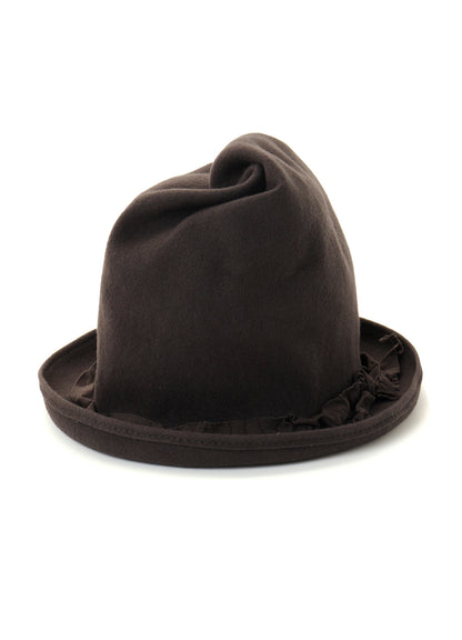 WOOL HAT BODY B ROLLED CROWN