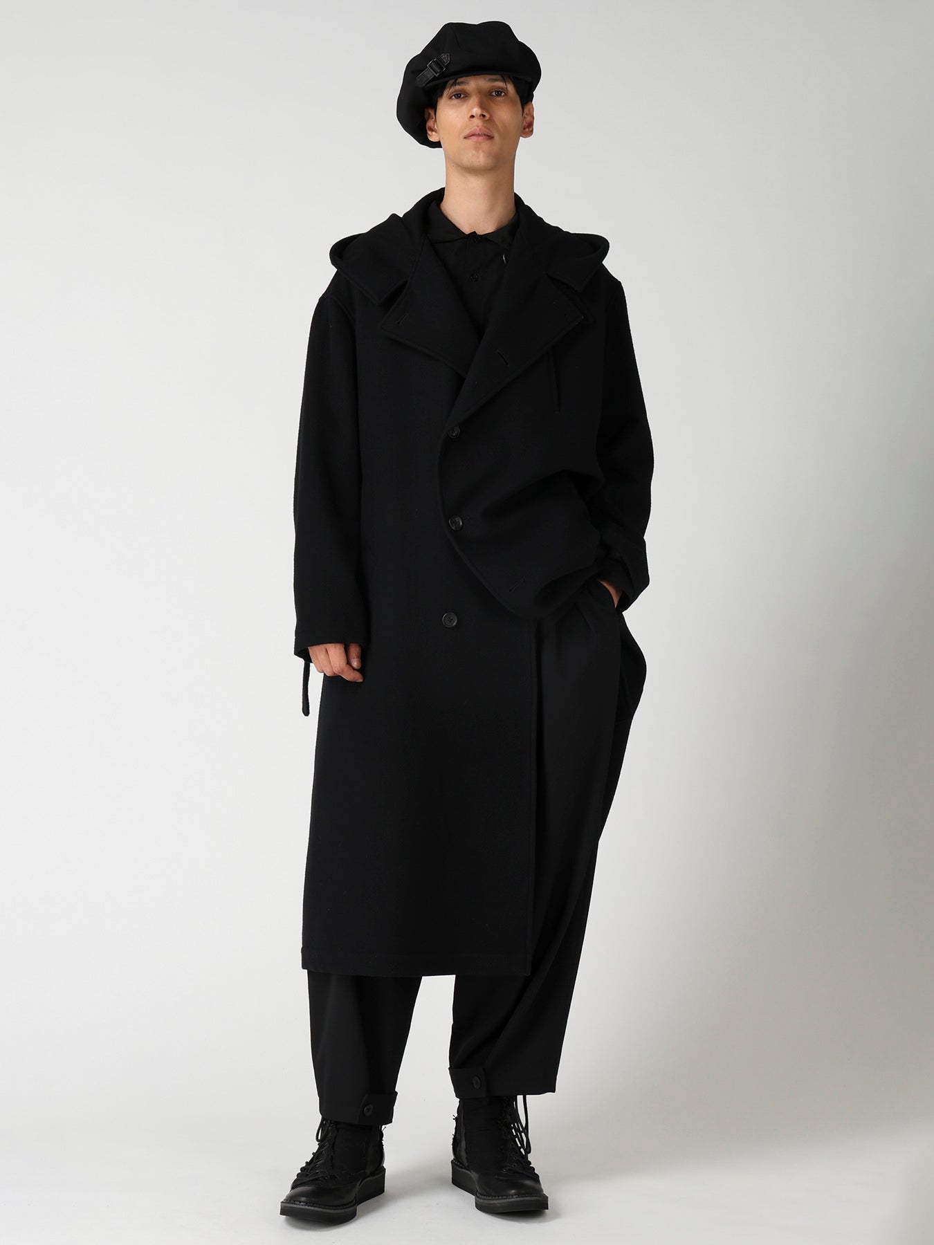 WOOL GABARDINE 8 PANEL CASQUETTE – THE SHOP YOHJI YAMAMOTO