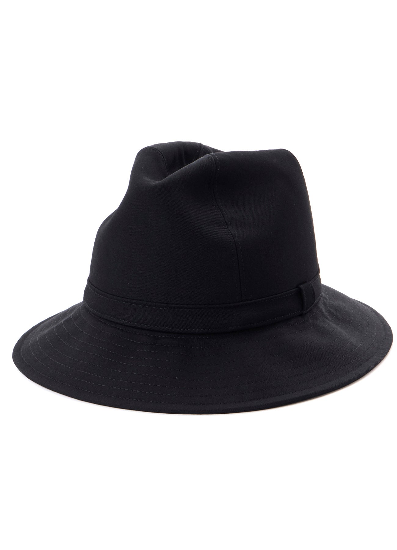帽子 YOHJI YAMAMOTO WOOL GABARDINE FEDORA HAT WOOL GABARDINE FEDORA HAT – THE SHOP YOHJI YAMAMOTO