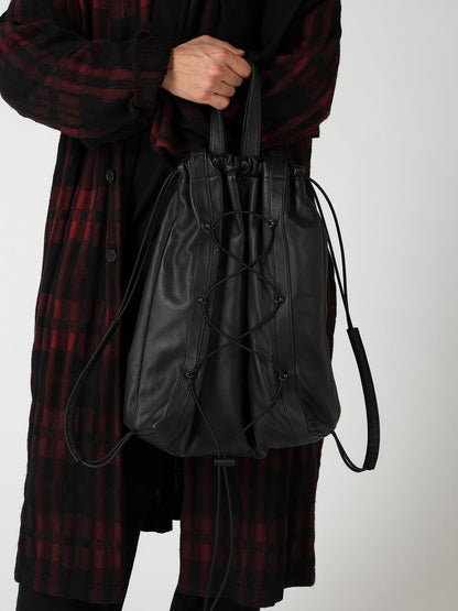 GARMENT LEATHER LETHER DRAWSTRING SACK
