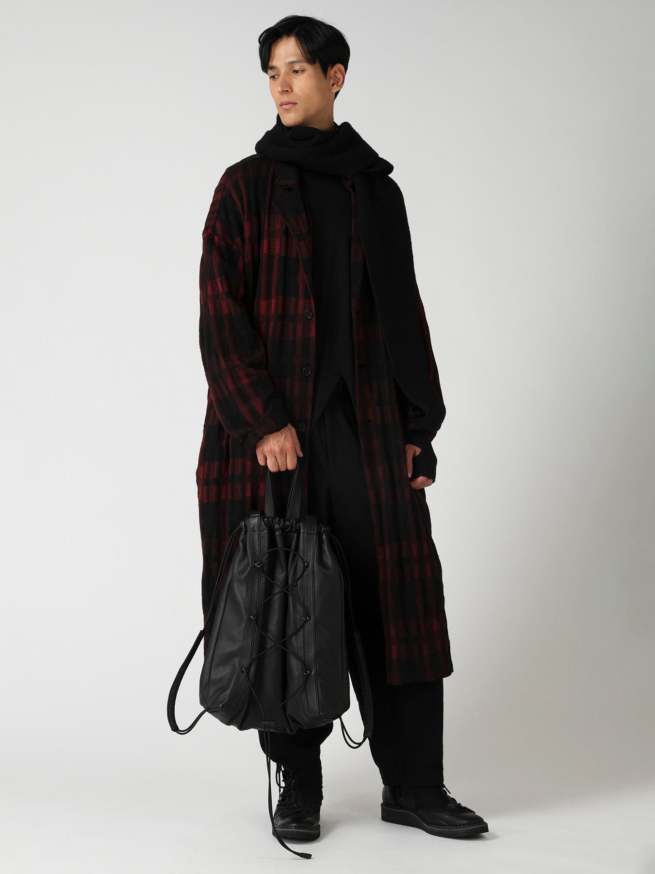 GARMENT LEATHER LETHER DRAWSTRING SACK