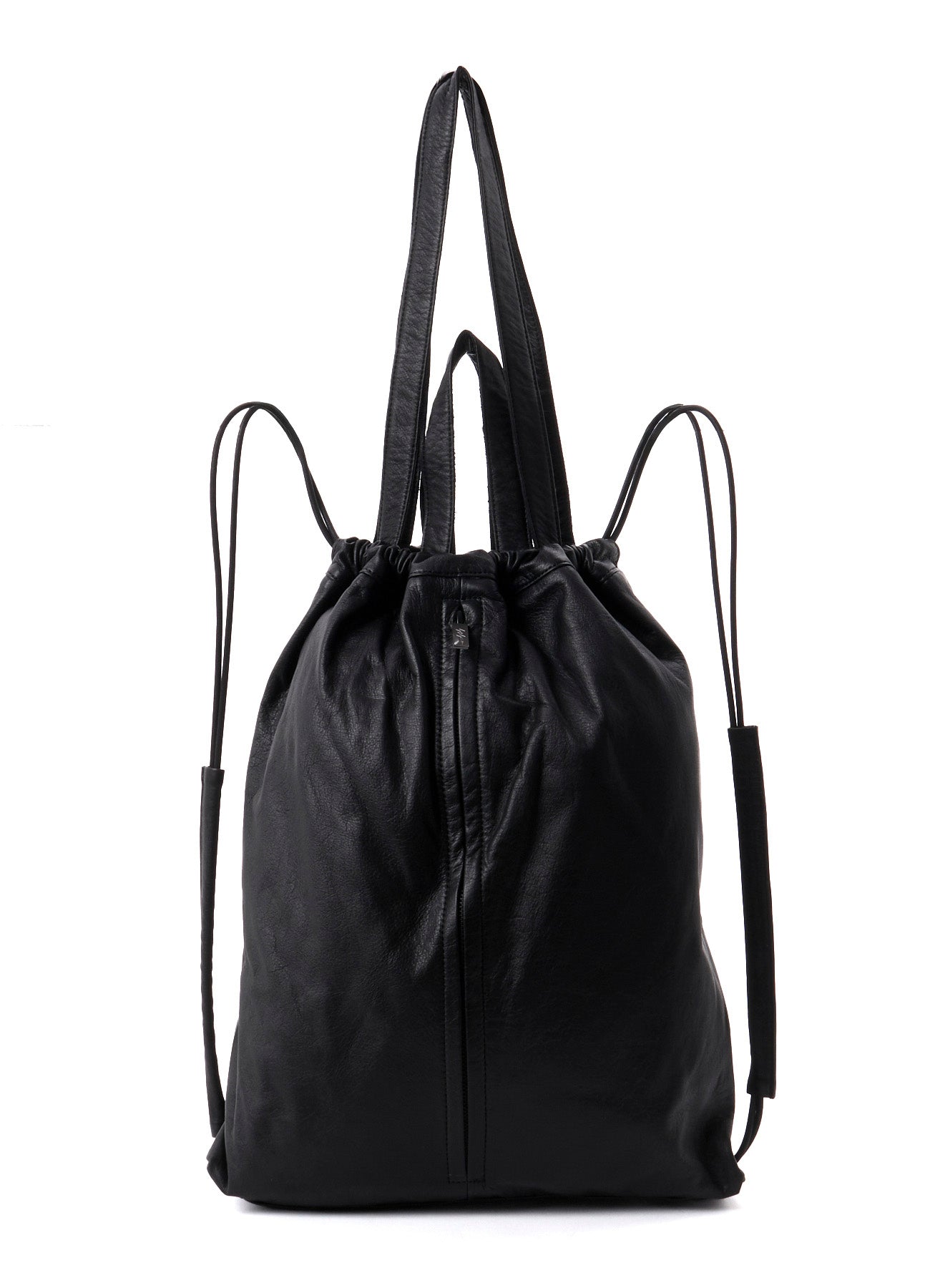 GARMENT LEATHER LETHER DRAWSTRING SACK – THE SHOP YOHJI YAMAMOTO
