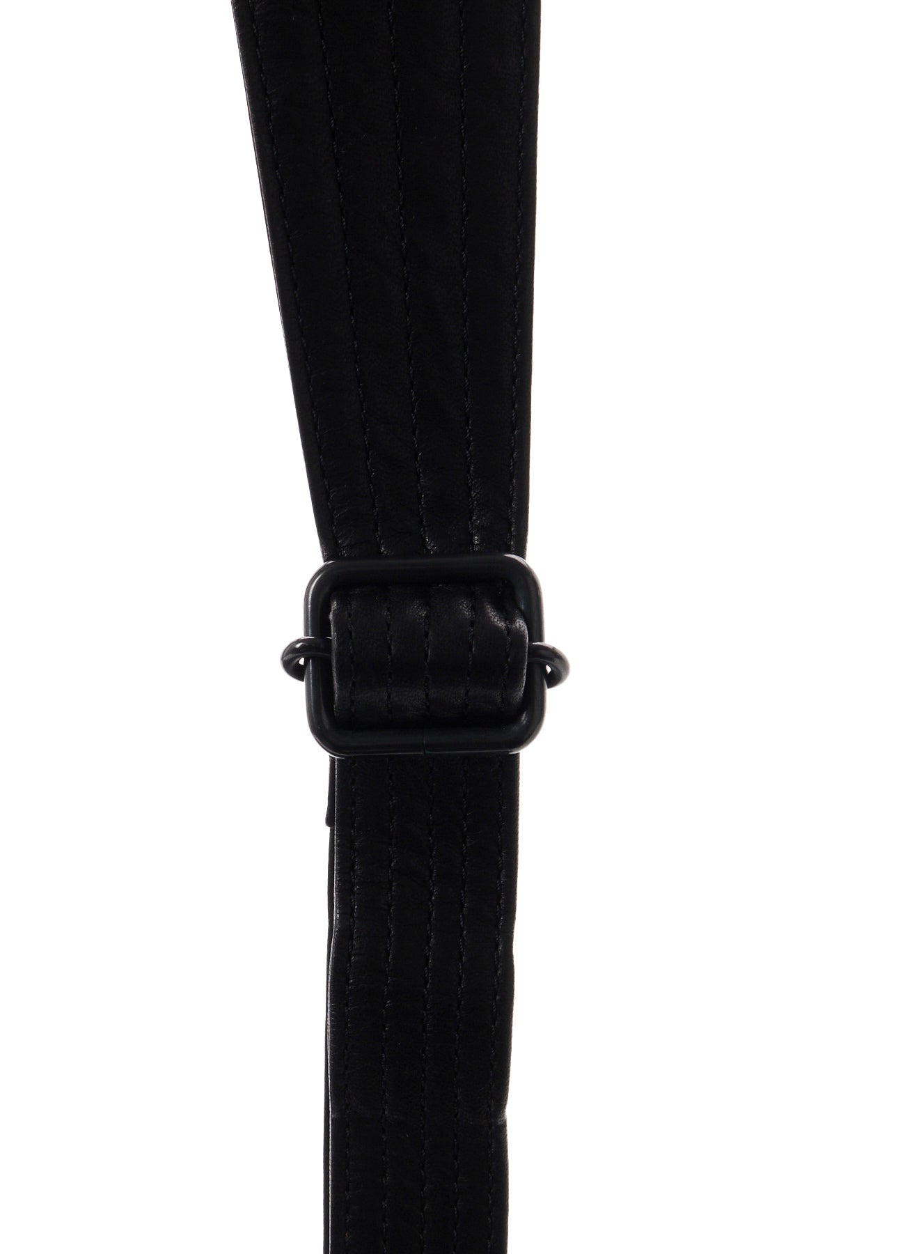 SHRINKED HORSE LEATHER MILITARY SHOULDER BAG