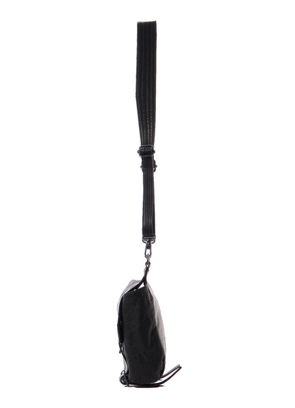 SHRINKED HORSE LEATHER MILITARY SHOULDER POUCH