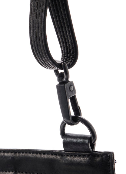 SHRINKED HORSE LEATHER MILITARY SHOULDER POUCH