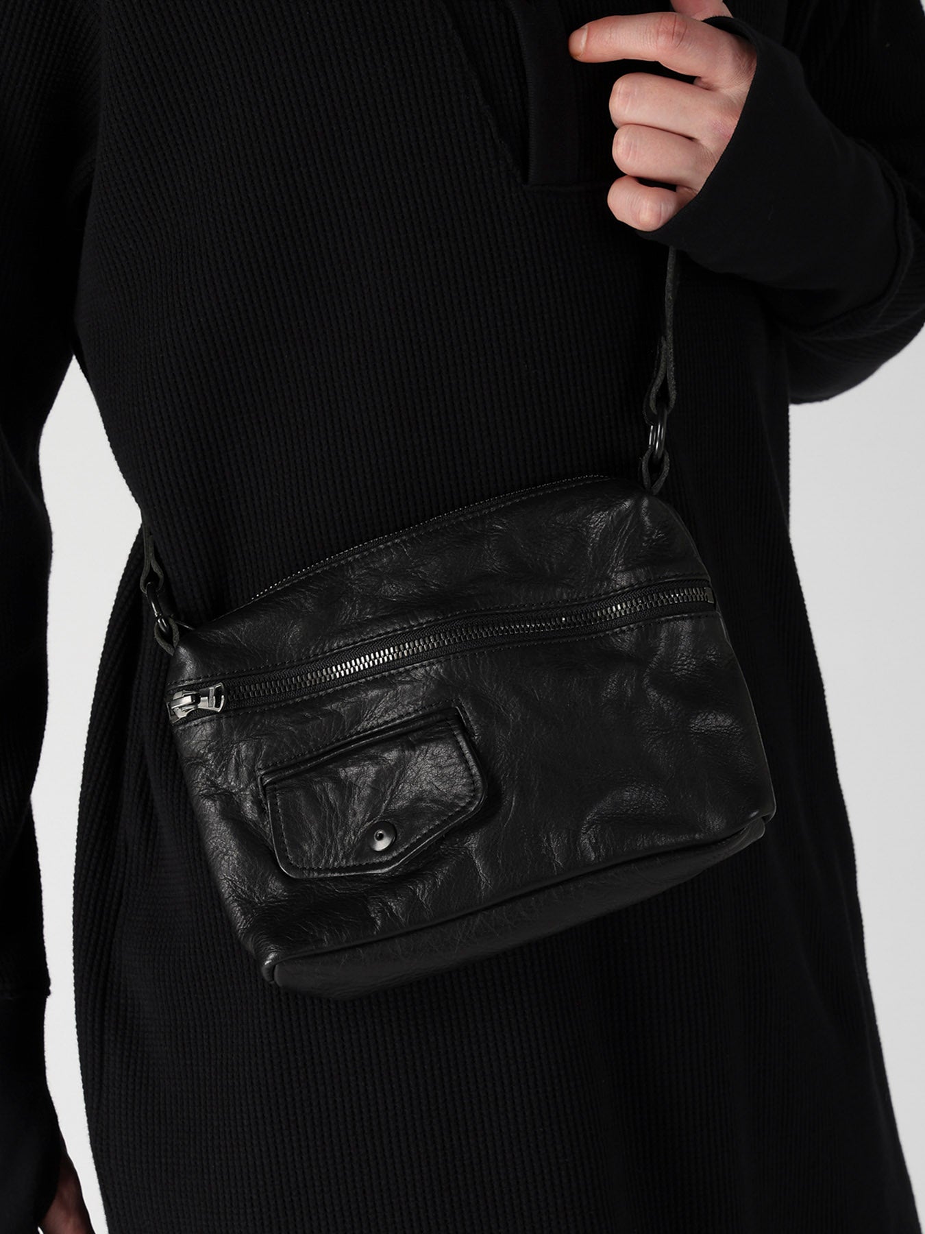 MIMOSA LEATHER  RIDER SACOCHE