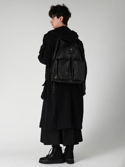 MIMOSA LEATHER  FRONT POCKET BACKPACK