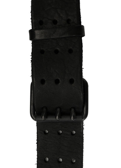 HORSE LEATHER 3-PRONG BUCKLE CROSSBODY BAG