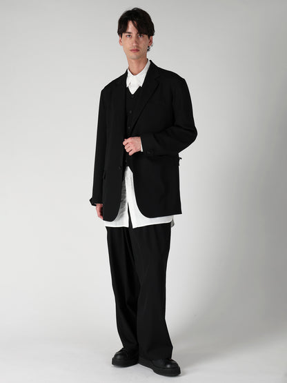 WOOL GABARDINE NOTCH WOOL GABARDINE JACKET