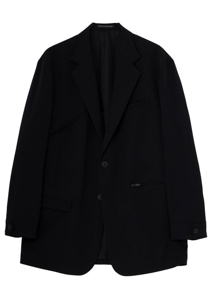 WOOL GABARDINE NOTCH WOOL GABARDINE JACKET