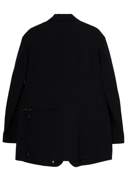 WOOL GABARDINE NOTCH WOOL GABARDINE JACKET