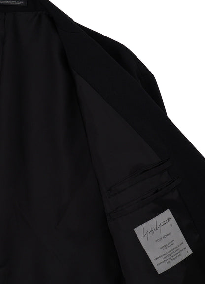 WOOL GABARDINE NOTCH WOOL GABARDINE JACKET