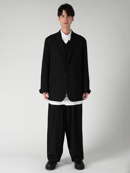 WOOL GABARDINE NOTCH WOOL GABARDINE JACKET