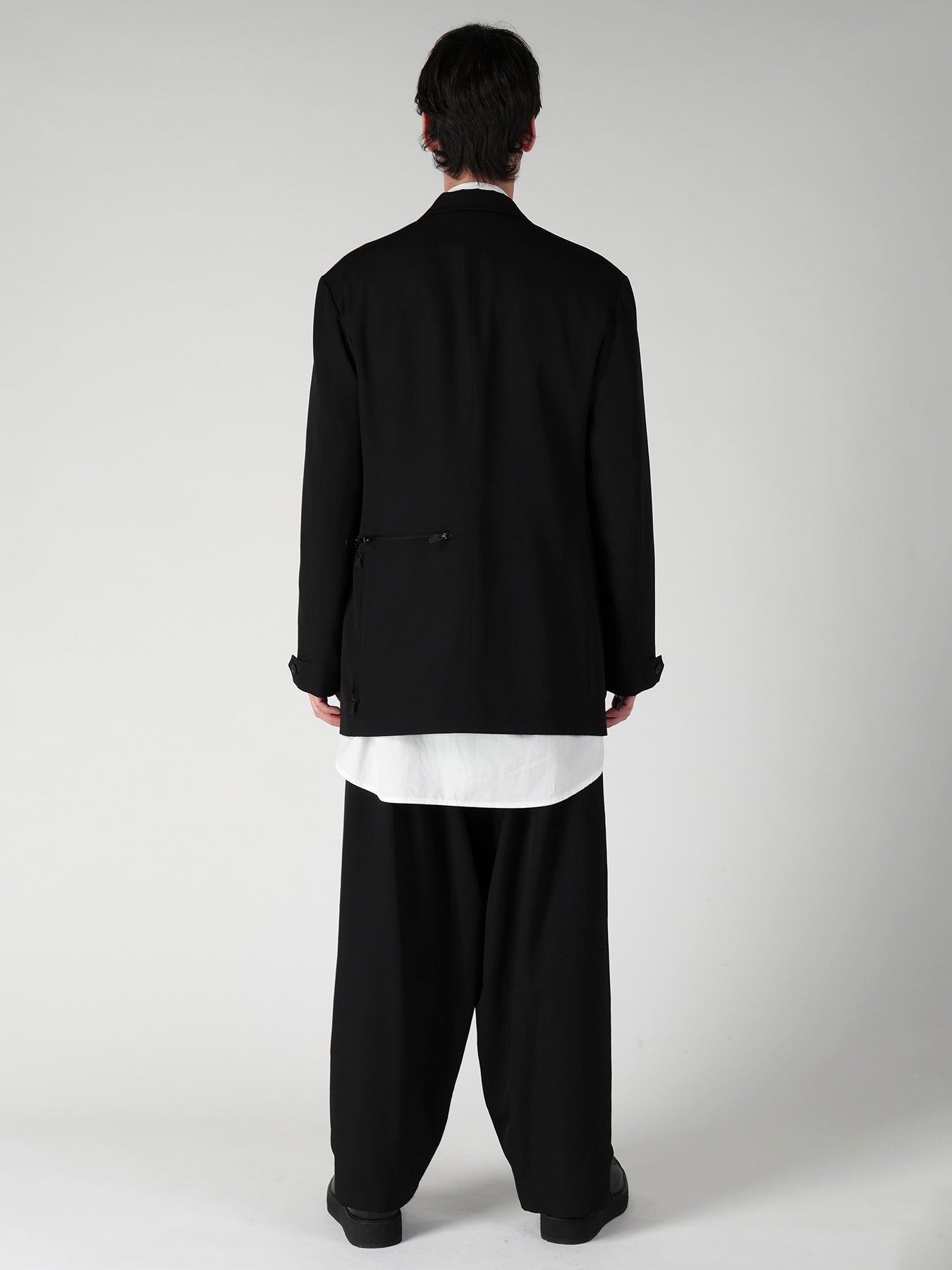WOOL GABARDINE NOTCH WOOL GABARDINE JACKET
