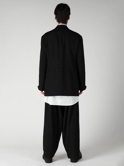 WOOL GABARDINE NOTCH WOOL GABARDINE JACKET