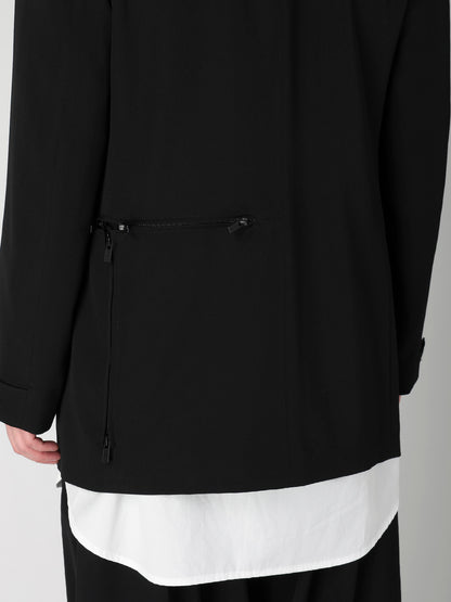 WOOL GABARDINE NOTCH WOOL GABARDINE JACKET