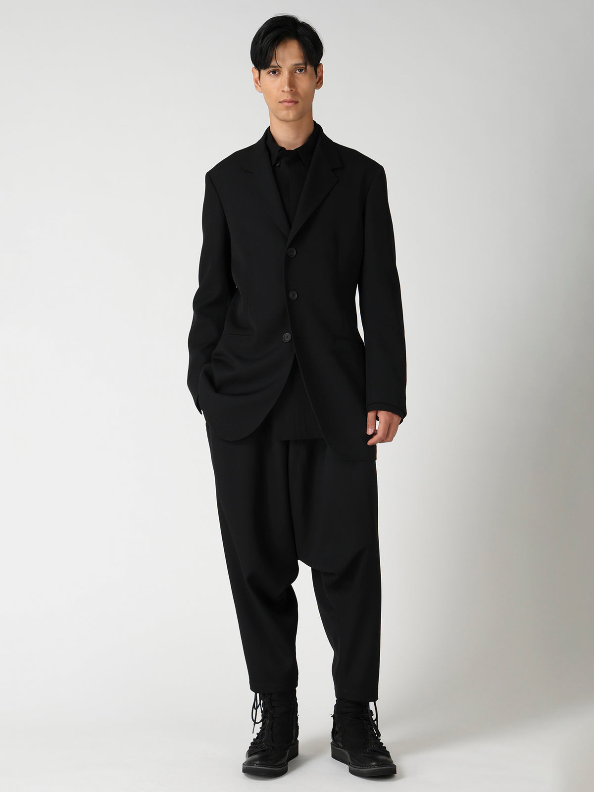 ARMY GABARDINE 3B SIDE SLIT JACKET