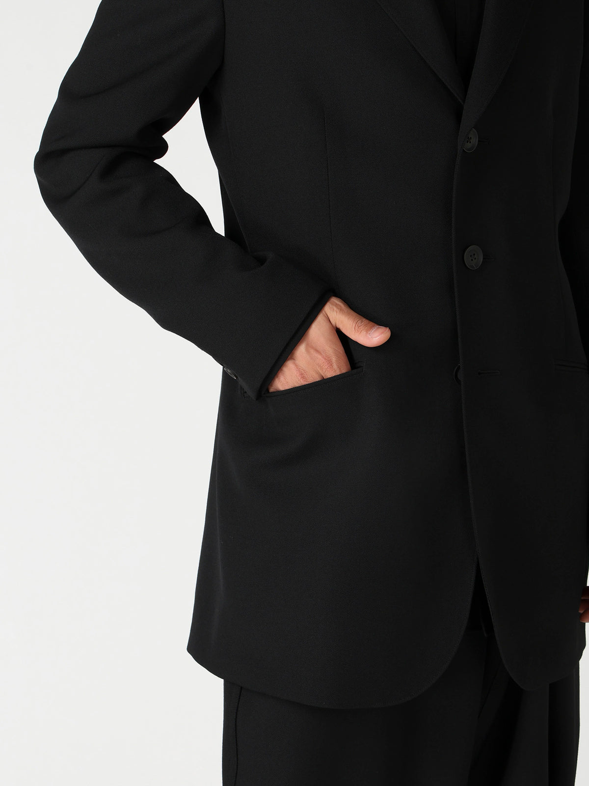 ARMY GABARDINE 3B SIDE SLIT JACKET