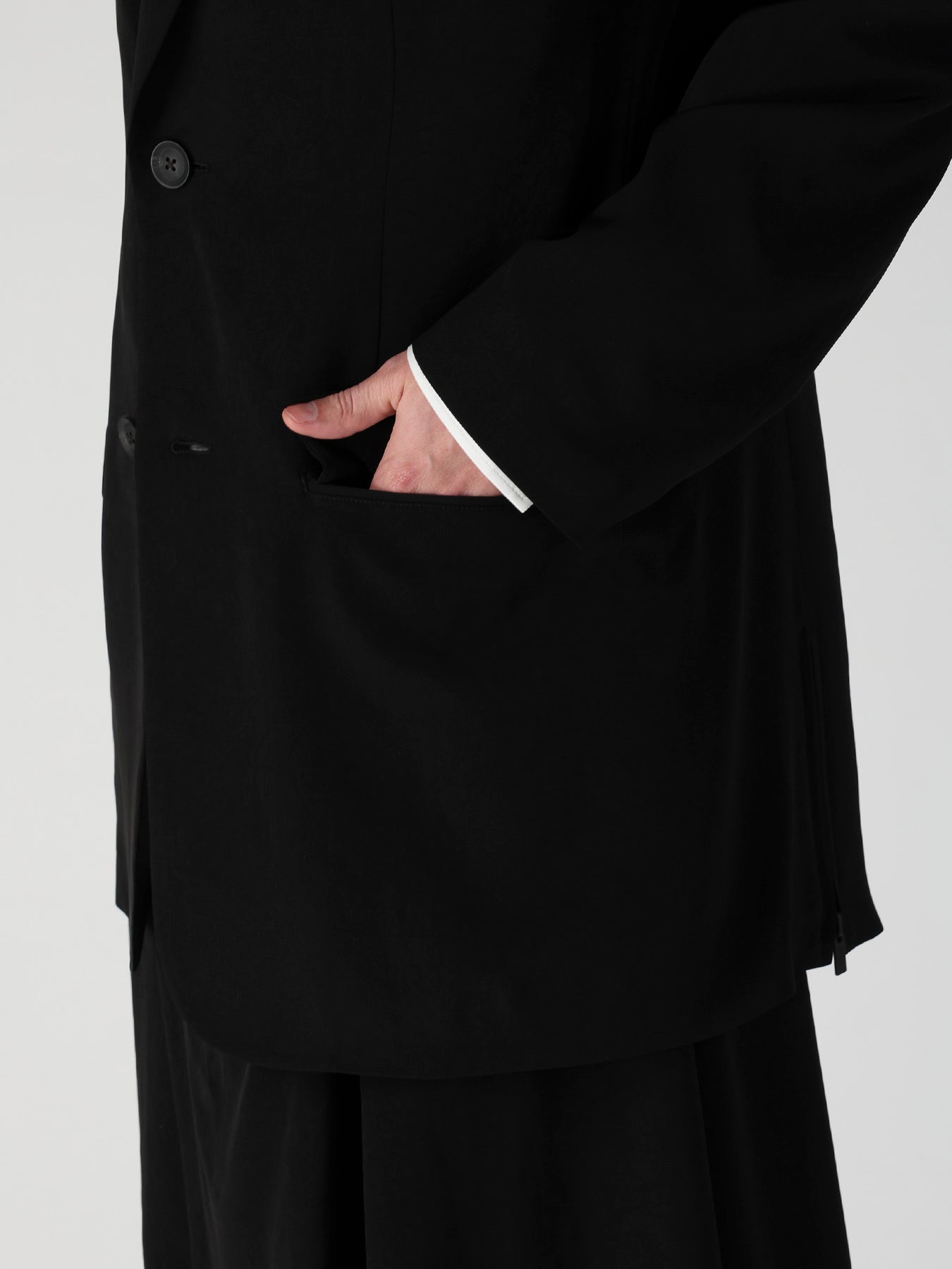 TA TUXEDO LEFT SIDE ZIP JACKET