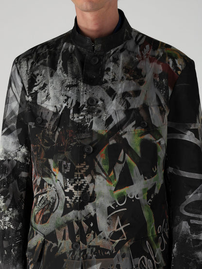 PE GRAPHITE KH GRAFFITI KHAKI JACKET
