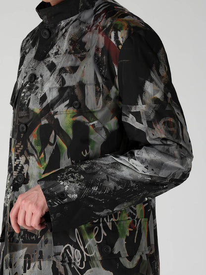 PE GRAPHITE KH GRAFFITI KHAKI JACKET