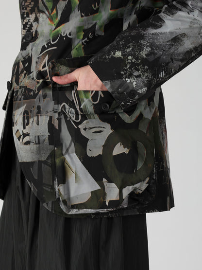 PE GRAPHITE KH GRAFFITI KHAKI JACKET