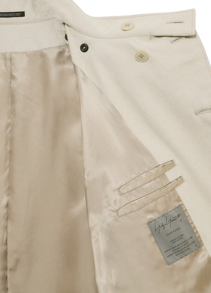 C M WHITE PIGMENT PADDED STAND COLLAR JACKET