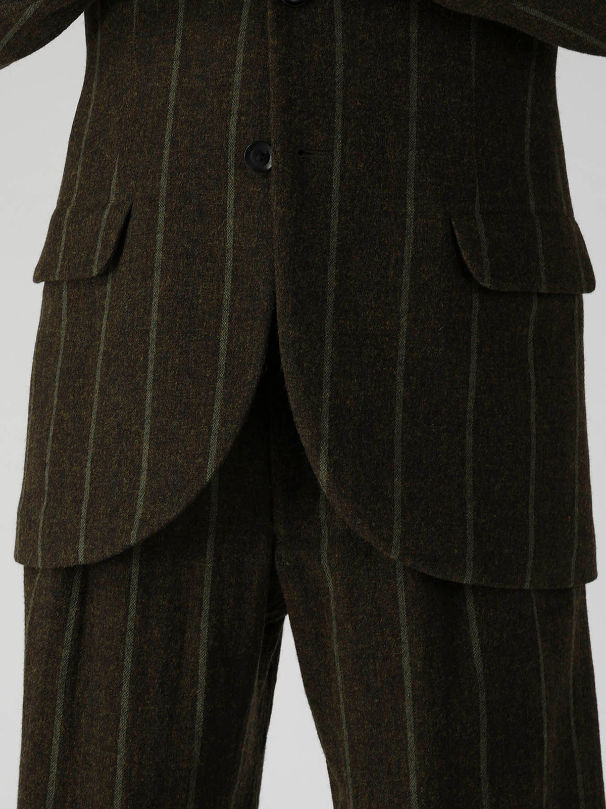 SPUN COLOR STRIPE 2 BUTTONS NOTCHED JACKET