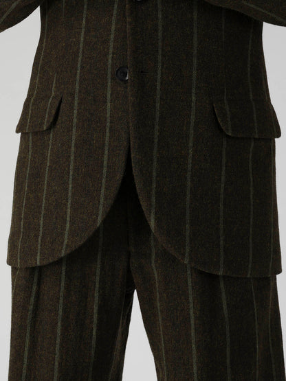 SPUN COLOR STRIPE 2 BUTTONS NOTCHED JACKET