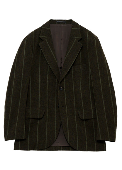 SPUN COLOR STRIPE 2 BUTTONS NOTCHED JACKET